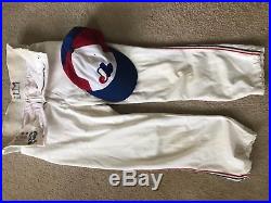 Montreal Expos Flannel Jersey with pants (game worn)
