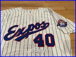 Montreal Expos Game Issued Jersey Alvarez ANNIVERSARY PATCH 1993