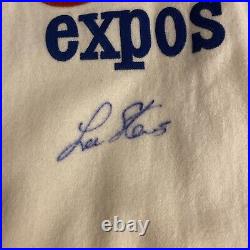 Montreal Expos Lee Stevens SIGNED 2002 Turn Back Clock Game Issued Jersey & Pant