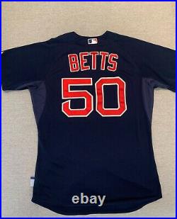 Mookie Betts 2015 game worn used baseball jersey. Photomatched