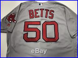 Mookie Betts Boston Red Sox Game Used Jersey Away 2016 MLB Authenticated