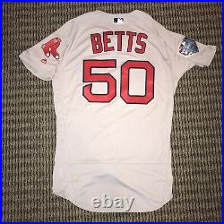 Mookie Betts Boston Red Sox Team Issued World Series Jersey 2018 MLB Auth