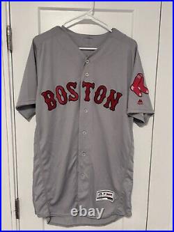 Mookie Betts Game Used 2017 Red Sox HR Jersey MLB HOLO, MEARS COA