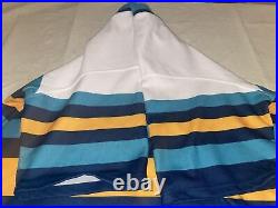 Myrtle Beach Pelicans Game Used Jake Stevens Jersey 80s Night Pitcher Stripes