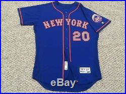 NEIL WALKER size 46 #20 2017 New York Mets game used jersey road blue MLB HOLO