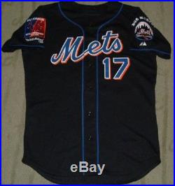 NEW YORK METS WILSON DELGADO GAME USED WORN JERSEY WithPATCHES (GIANTS CARDINALS)
