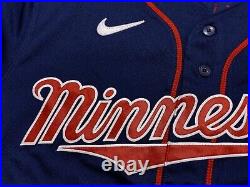 NIKE Minnesota Twins Nick Gordon GAME WORN MLB Jersey 2022 Blue Large L