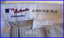 Nate Freiman MLB Game Used Oakland A's Philadelphia Throwback Jersey Pants Cap