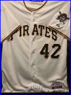 Neil Walker Pittsburgh Pirates Game Used Jackie Robinson Signed Jersey