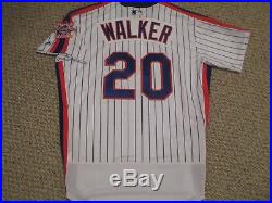 Neil Walker size 44 T 1986 Mets TBTC 2016 GAME JERSEY New York Mets MLB HOLOGRAM