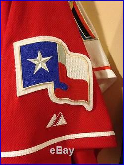 Nelson Cruz Game Used Rangers Jersey MLB Authenticated