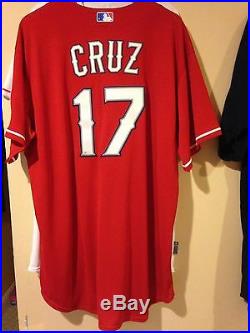 Nelson Cruz Game Used Rangers Jersey MLB Authenticated