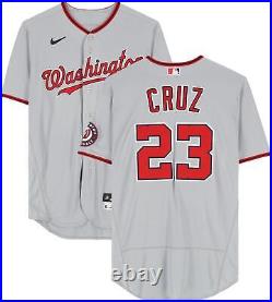 Nelson Cruz Washington Nationals Player-Issued #23 Gray Jersey from
