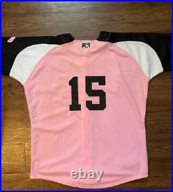 New Orleans Zephyrs Breast Cancer Awareness-Mikes Hard Lemonade Jersey Size 50
