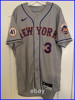 New York Mets 2021 Tomas Nido Issued Jersey. Tom Seaver Patch. Size 46