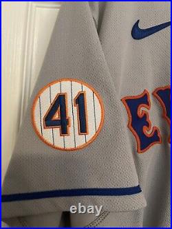 New York Mets 2021 Tomas Nido Issued Jersey. Tom Seaver Patch. Size 46