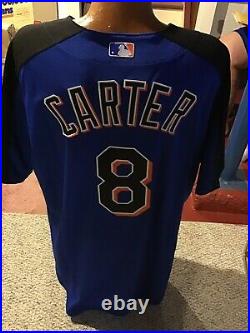 New York Mets Game Issued Spring Training BP Jersey GARY CARTER 2006 Steiner COA