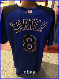 New York Mets Game Issued Spring Training BP Jersey GARY CARTER 2006 Steiner COA