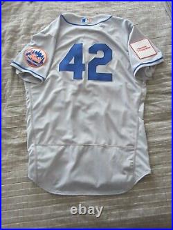 New York Mets Game Used Jackie Robinson Day Jersey Joey Cora Nike Sz 46 MLB Auth