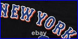 New York Mets Rick Reed Black Button-down Mlb Jersey