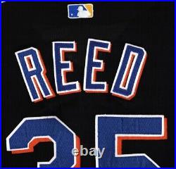 New York Mets Rick Reed Black Button-down Mlb Jersey