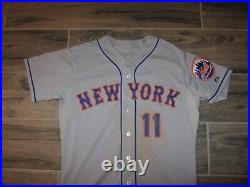 New York Mets Ruben Tejada Authentic Majestic MLB Baseball Jersey Game Used 46