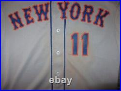 New York Mets Ruben Tejada Authentic Majestic MLB Baseball Jersey Game Used 46