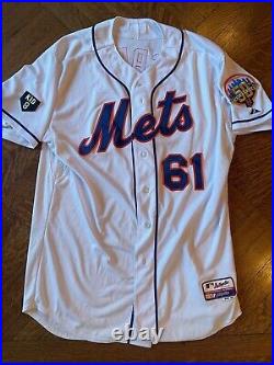 New York Mets Team Issued Jersey Gary Carter Patch Size 48