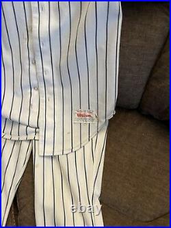 New York Yankees 1986 Game Used Uniform Jersey And Pants Montefusco