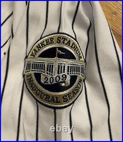 New York Yankees 2009 Game Issued World Series Jersey Steiner Loa