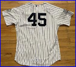 New York Yankees 2009 Game Issued World Series Jersey Steiner Loa