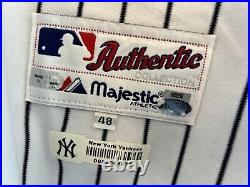 New York Yankees 2011 ALDS Game 5 Jesus Montero Game Used Home Jersey Size 48