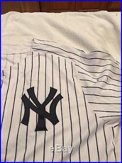 New York Yankees Aaron Judge First Career Home Opener Game Used Jersey Steiner