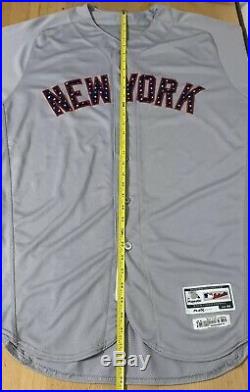 New York Yankees Authentic Rob Refsnyder 2017 game used worn jersey size 44