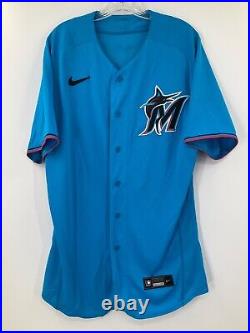 Nick Fortes #7 Miami Marlins Nike Game Used Jersey Spring Training Size 44