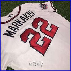 Nick Markakis Atlanta Braves Game Used Worn Jersey 2017 MLB Auth
