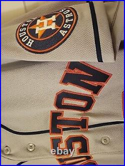 Nike 2022 Houston Astros World Series Trey Mancini Team Issued Game Jersey 46