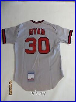 Nolan Ryan Signed Angels W. A. Goodman and Sons Game Model Jersey PSA COA