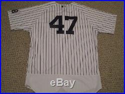Nova #47 sz 50 2016 Yankees Game Used Jersey HOME Berra patch Steiner MLB holo
