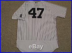 Nova #47 sz 50 2016 Yankees Game Used Jersey HOME Berra patch Steiner MLB holo