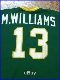 Oakland A's Vintage 1977 Game Used / Worn Jersey #13 Mark Williams All original