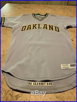 Oakland Athletics Game-Used 1982 #30 Bob Kearney Baseball Jersey Size 44