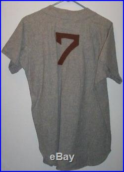 Original 1940s-50s Brown University Baseball Wool Jersey