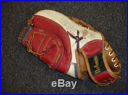 Original 1950's Eddie Feigner The King and His Court Game Used Jersey Glove Hat