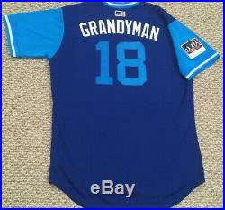 PLAYERS WEEKEND GRANDERSON size 46 #18 2018 TORONTO BLUE JAYS Game Jersey ISSUED