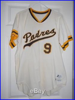 Padres 1976 Game-Used Home Jersey #9 Coach Dick Sisler