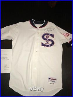 Paul Konerko Signed Game Used 1917 Jersey Chicago White Sox Authenticated 2001