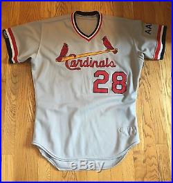 Pedro Guerrero 1989 Cardinals Game Used Worn Jersey With AAB Patch