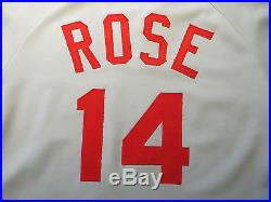 Pete Rose Game Used Jersey Signed Autographed Cincinnati Reds MLB Baseball