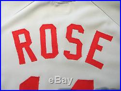 Pete Rose Game Used Jersey Signed Autographed Cincinnati Reds MLB Baseball